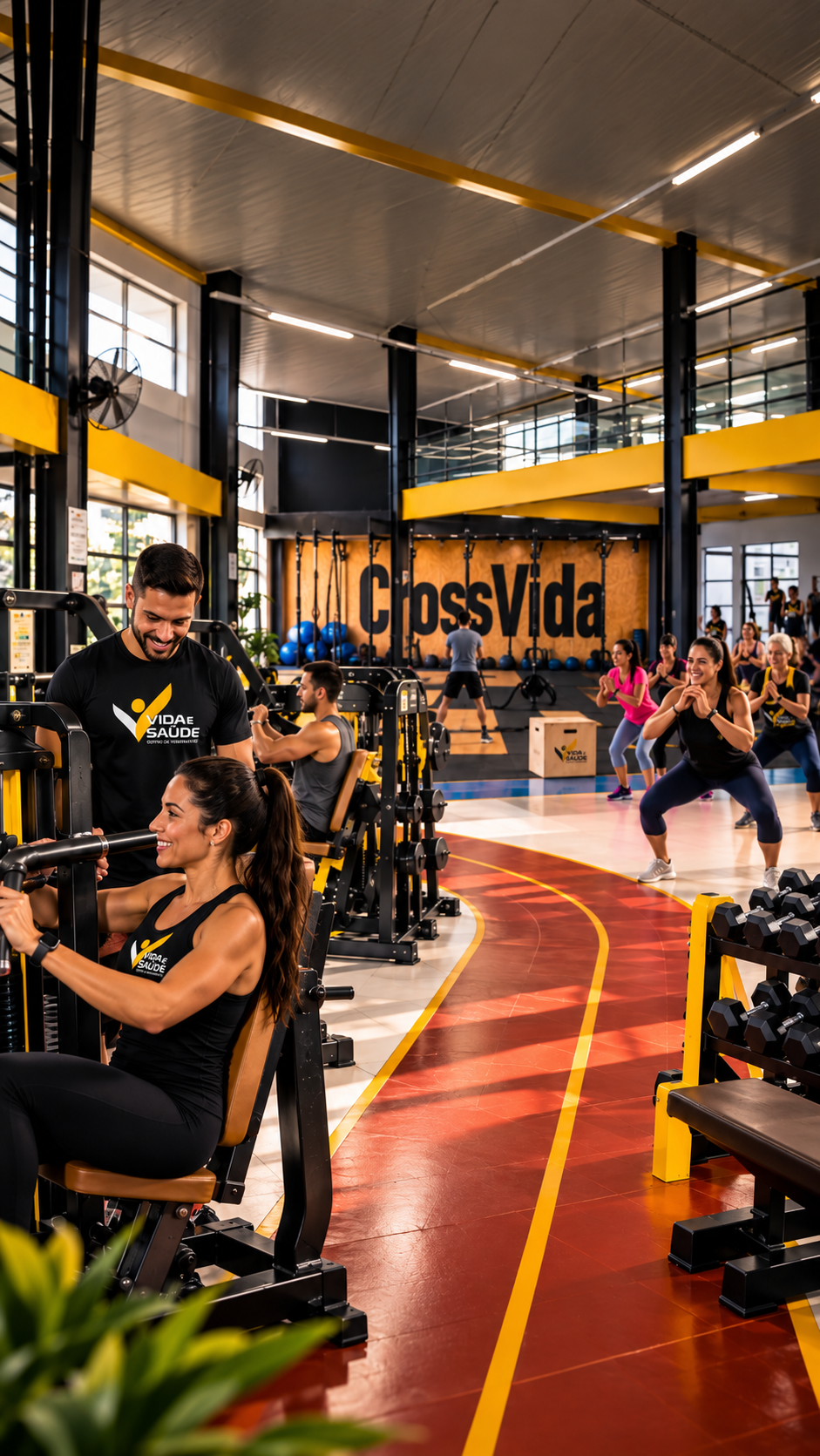 Ambiente da Academia Vida e Saúde